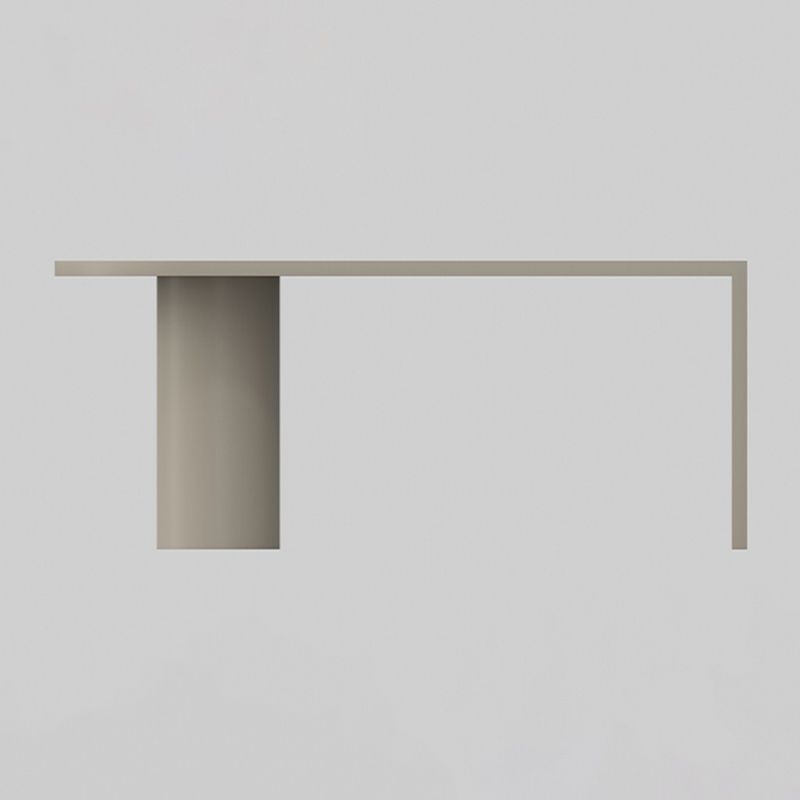 Modern Style Bar Table Solid Wood Bistro Bar Desk with Double pedestal