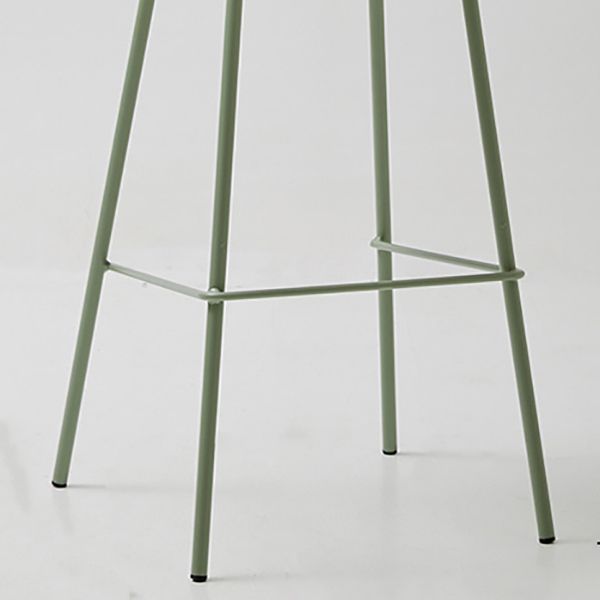 Modern Style PU Leather Bar-stool Square Seat Counter Bar Stool with Metal Legs