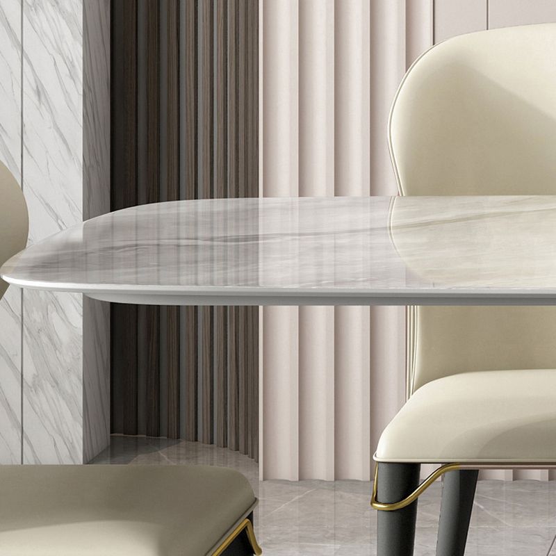 Designer Style Rectangle Dining Set 1/4/5/6 Pieces Sintered Stone Top Dinette Table Set