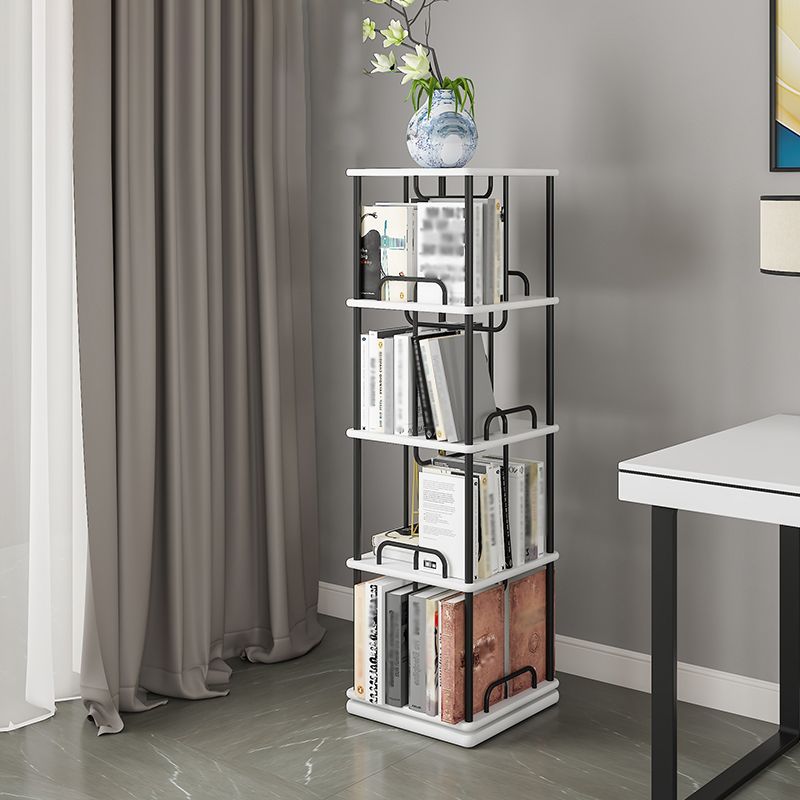 Glam Open Etagere Bookshelf Iron Ferro Telefono in legno in legno scaffale