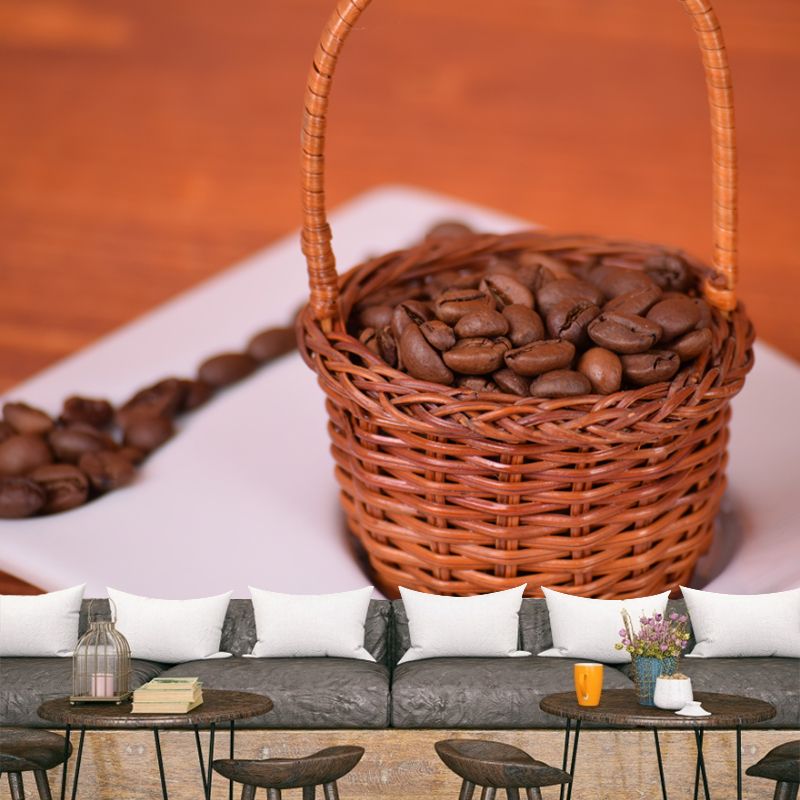 Coffee Shop Wall Decor Mural Wallpaper Waterproofing, Custom Size Available