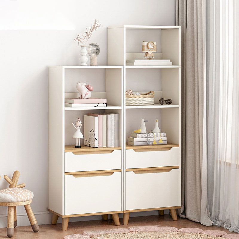 Contemporary Rectangle Standard Chest with Drawer Wood Cutouts