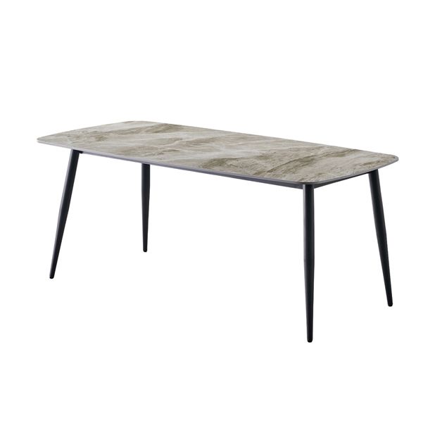 Contemporary 1/4/5/7 Pieces Dining Set Gray Sintered Stone Dining Table