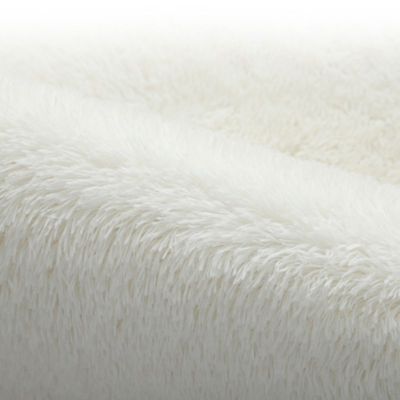 Multi-Color Soft Shag Rug Stylish Solid Carpet Polyester Friendly Washable Rug for Living Room
