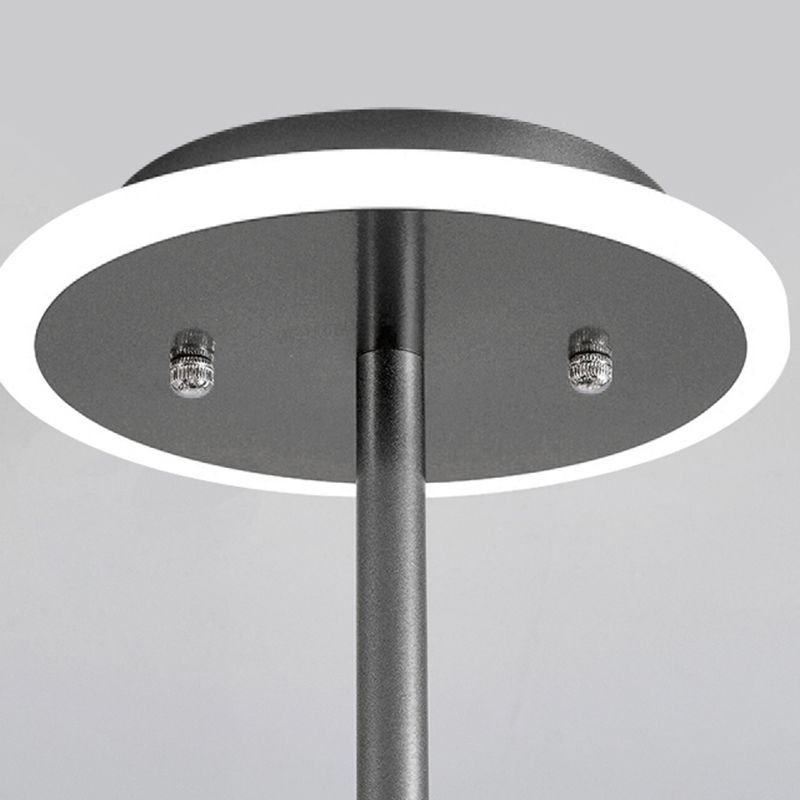 Black Glass Modern Pendant Lighting Fixtures Sputnik Hanging Lights for Living Room