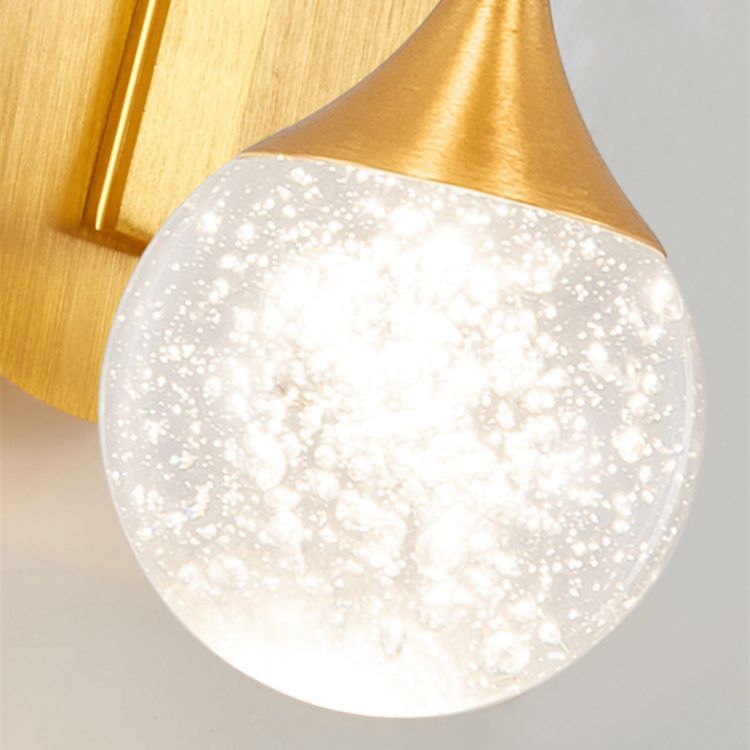 Moderne creatieve stijl Globe Wall Schonce Crystal 1 Light Sconces