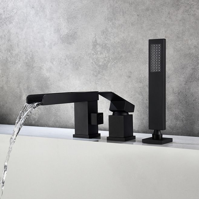Modern Bathtub Faucet Solid Color Deck Mount Roman Tub Faucets