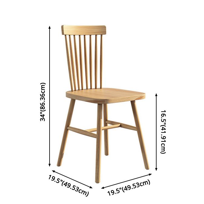 Square Modern Style Dining Room Set Solid Wood Dining Furniture Set with Trestle Table
