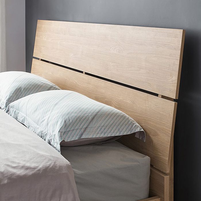 42.12" High Standard Bed with Headboard Mattress Included Wood