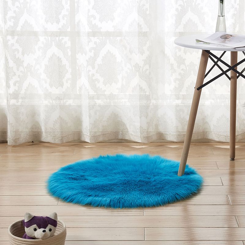 Weißer lässiger Teppich Acryl Pure Color Area Teppichwaschmaschine für Wohnzimmer