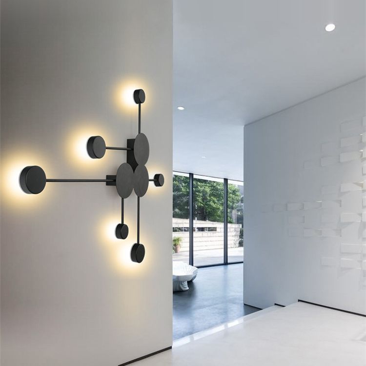 Geometric Wall Sconce Lights Modern Wall Sconce Lighting Metal 6 Light Sconce Lights