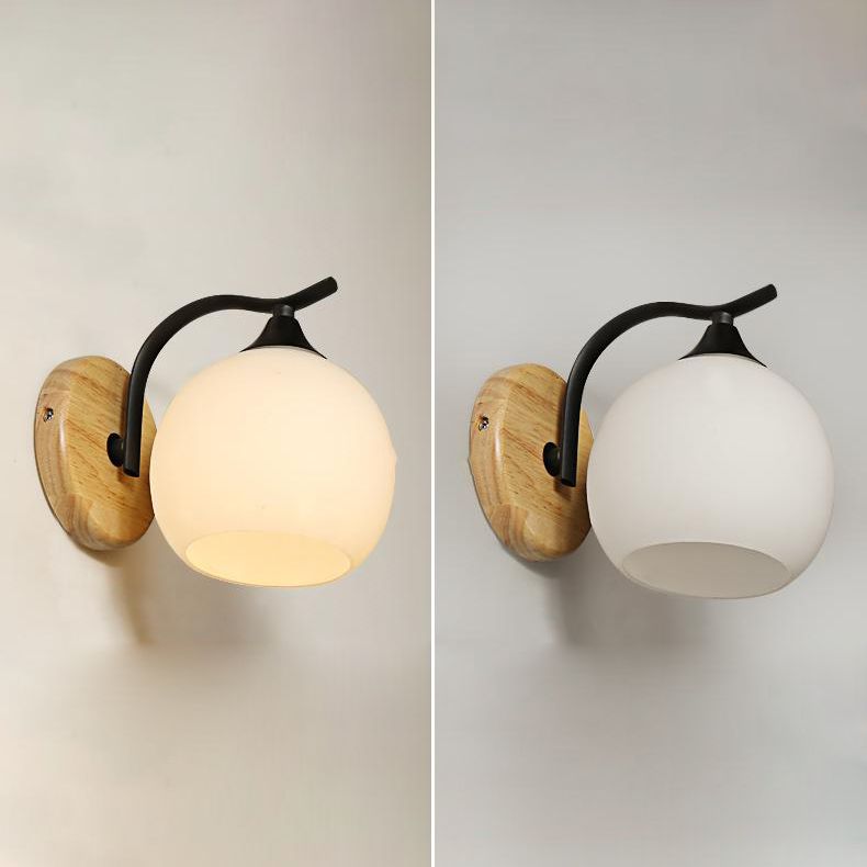 Éclairage de paroi en bois géométrique Appiculture de lumière murale beige minimaliste