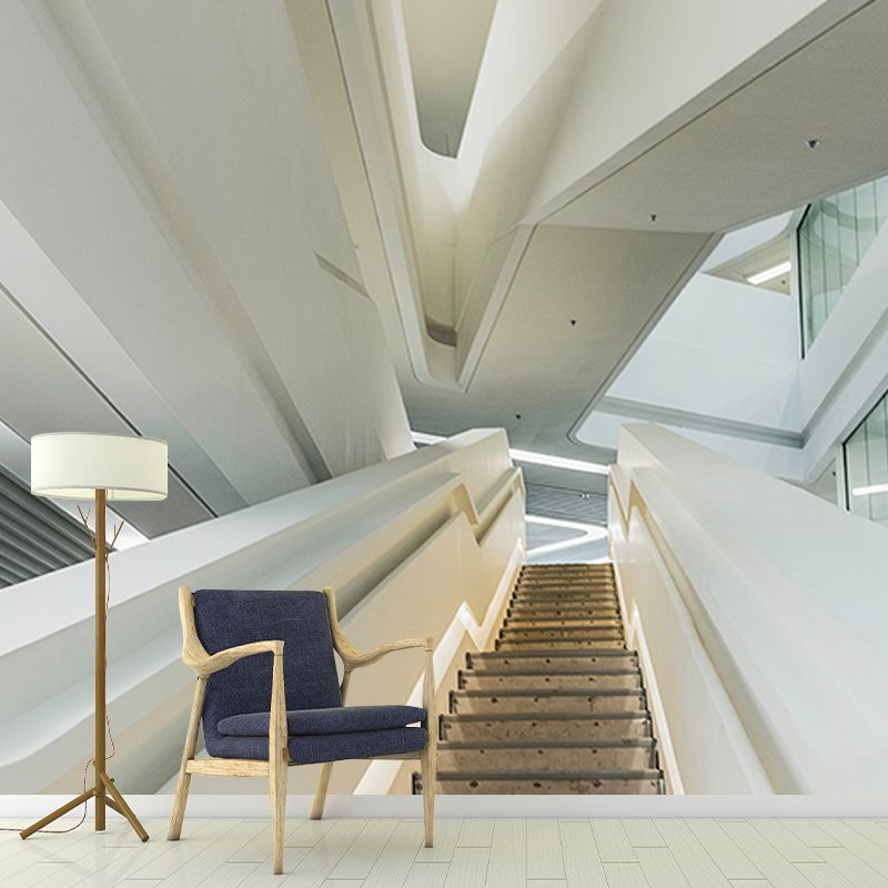 Simple Space Extension Mural Wallpaper Indoor Decoration Wall Covering, Stain-Resistant