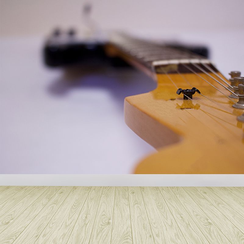 Hobby Musical Instrument Mural Wallpaper Contemporary Wall Covering for Home Decor
