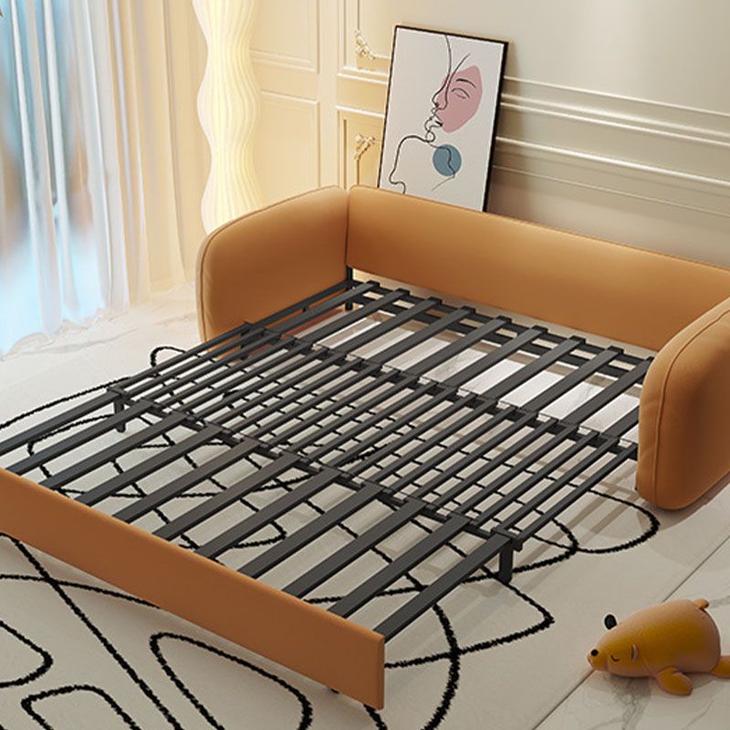 Contemporary Solid Color Sofa Bed Stain Resistant Sofa for Living Room