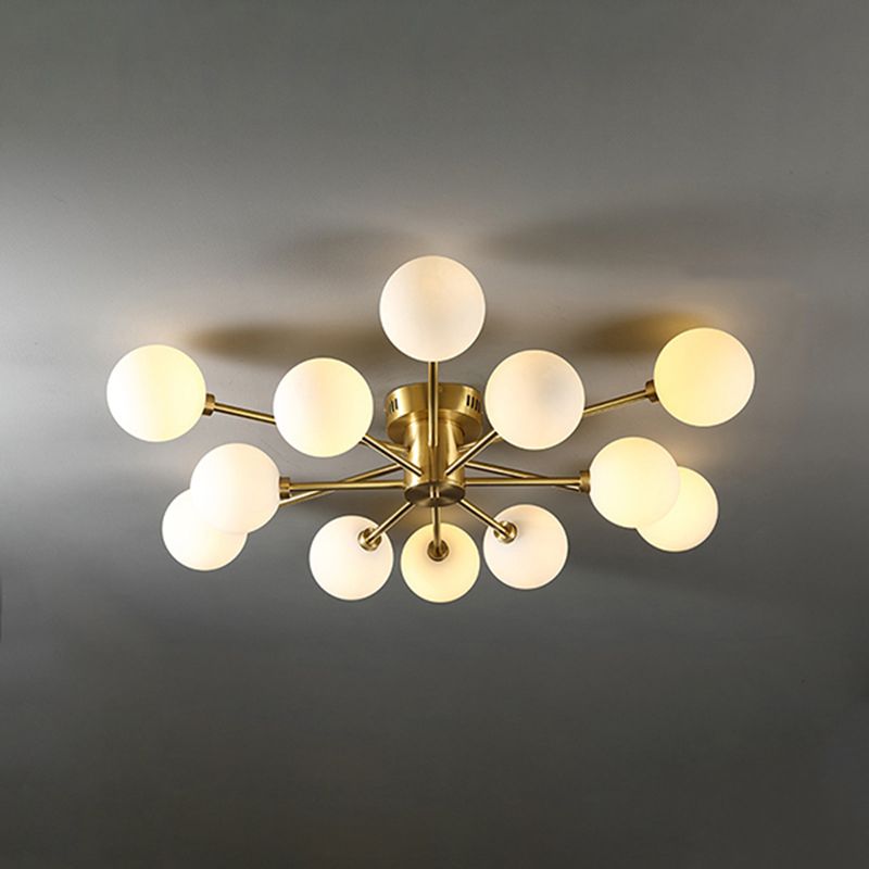 Modern Metallic Ceiling Light Globe Flush Mount Lighting for Foyer