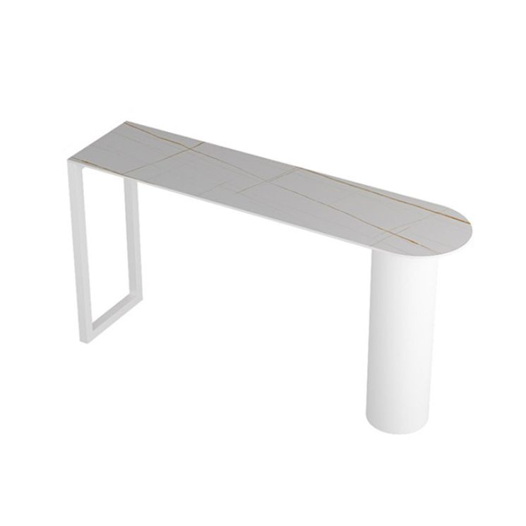 Modern 1/2/3/5 Pieces Bar Table Set Rectangle Stone Bar Table with High Stools