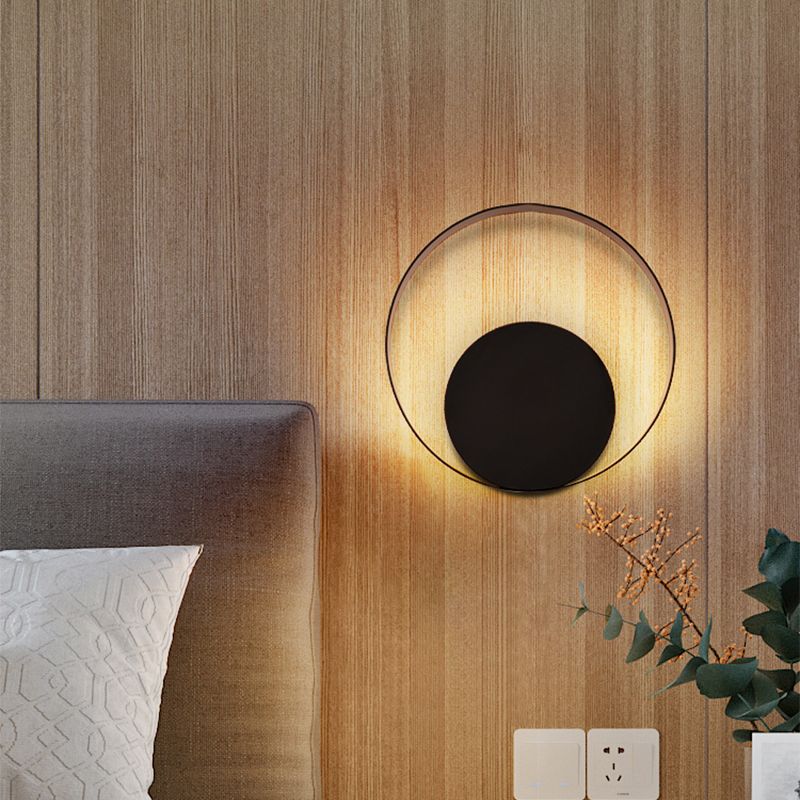 Noordse geometrische LED SCONCE LICHT LICHT METAL BEDBAAD WANDBAARTE LIMMUTER IN GREY