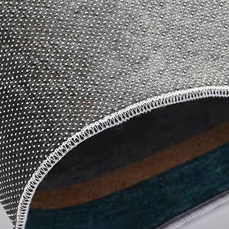 Light Gray Modern Rug Polyester Color Piece Rug Non-Slip Backing Rug for Home