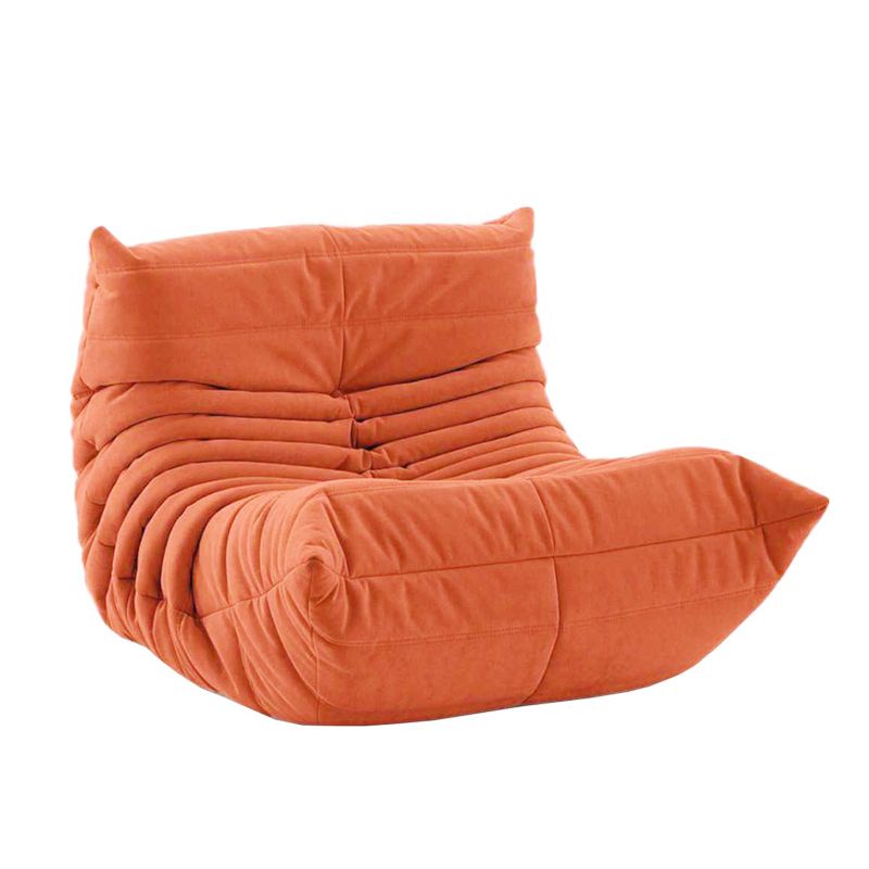 Ultra-Modern Single Seat Biscuit Back Sofa 35.43"D x 39.37"W x 27.6"H Armless Sofa