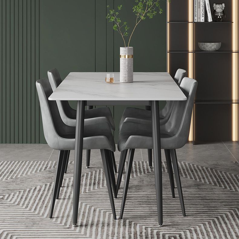Rectangle Stone Dining Table Contemporary Dining Table for Dining Room