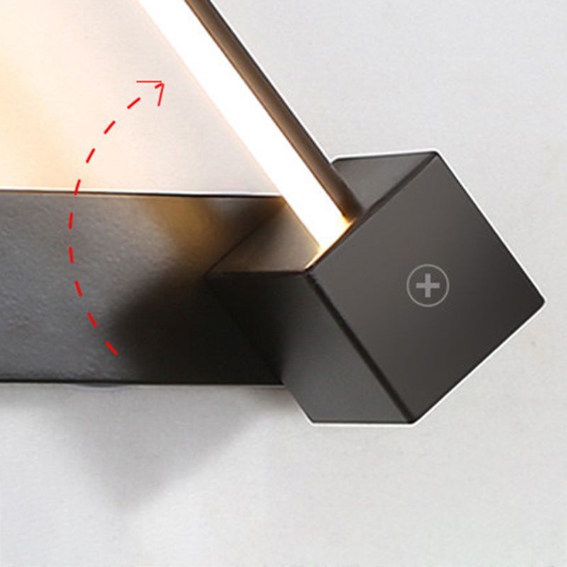 Geometric Shape Metal Wall Light Modern Style 1 Light Wall Mount Light