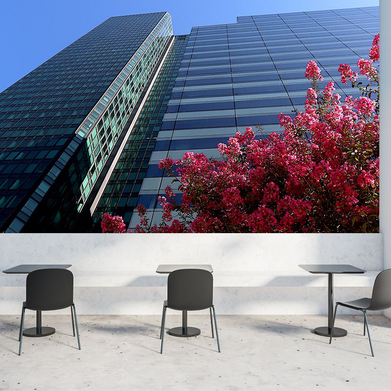 Architecture Photo Moisture Resistant Mural Decal Modern Wall Decor for Meeting Room