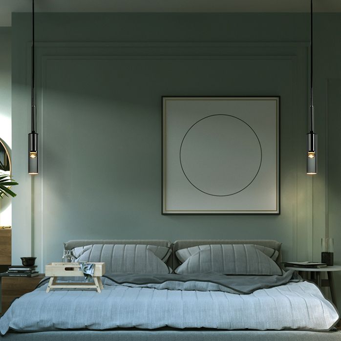 1-Ligth Crystal Pendant Lighting Fixtures Minimalism Ceiling Pendant for Dining Room