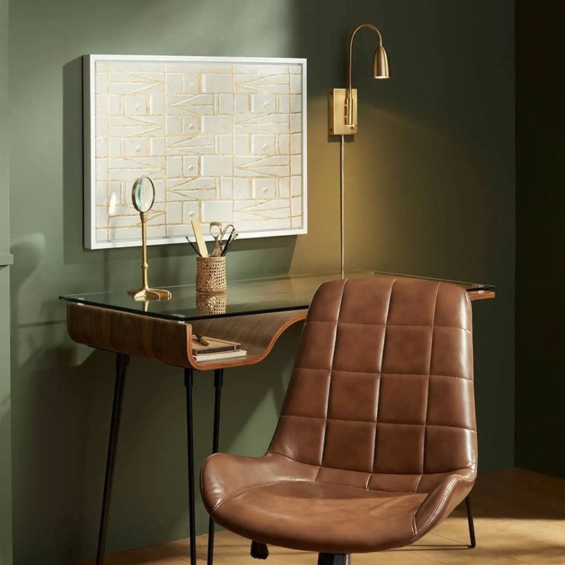 Gold Modern Wall Sconce Cone Shape Wall Light with Metal Shade for Bedroom