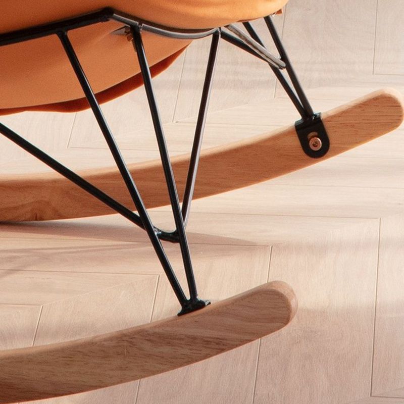 Modern Leather Rocking Chair with Ottoman Rocker Chair for Living Room