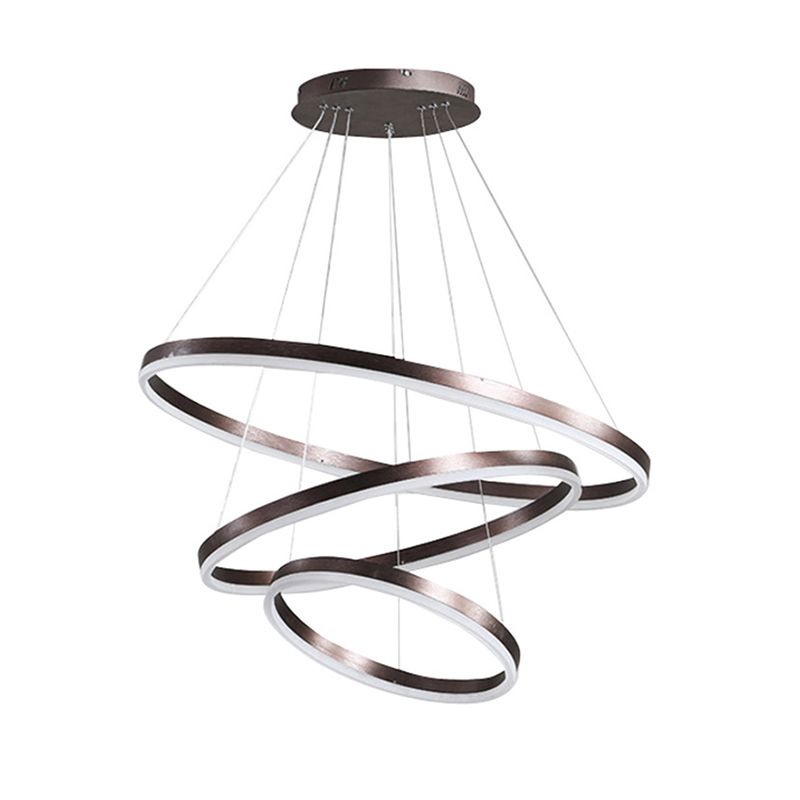 Adjustable 1 Light Linear Chandelier Lighting Fixtures Modern Style Metal Chandelier Light