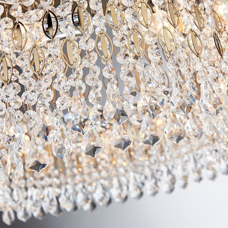 Contemporary Style Geometry Pendant Chandeliers Crystal Chandelier Lighting Fixtures