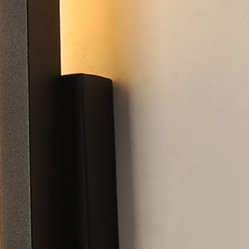 Éclairage de mur en métal simple à la nuance carrée 1-LIGHT