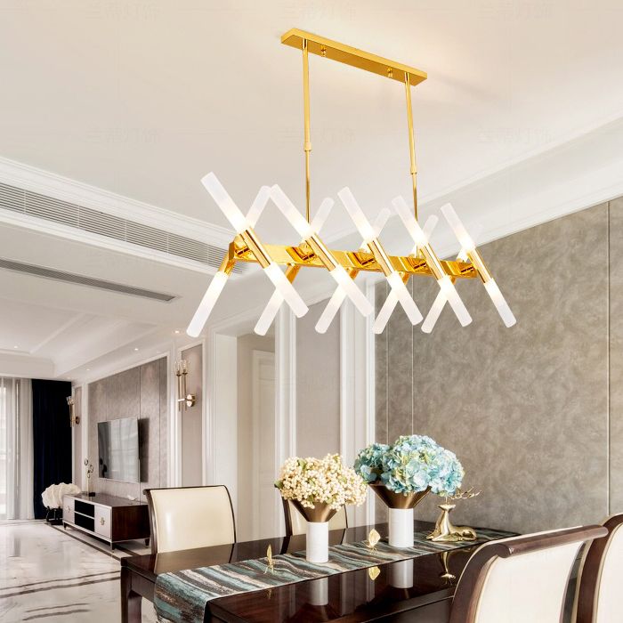 Moderner LED -Insel Leichtfutterraum Einfaches Hängslampenvorricht