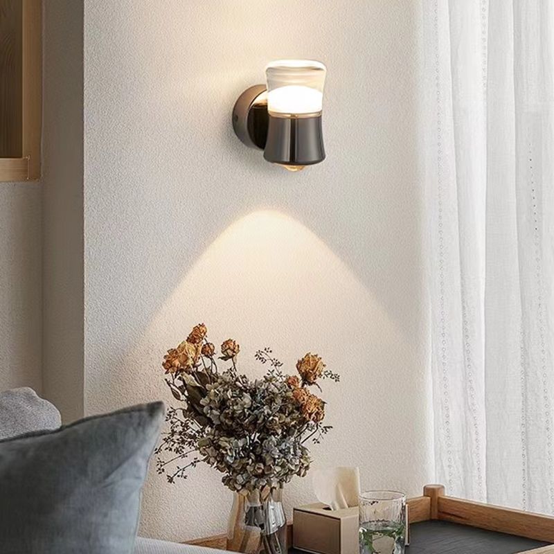 Modernism Wall Sconce Black Sconce Lighting with Metal for Bedroom