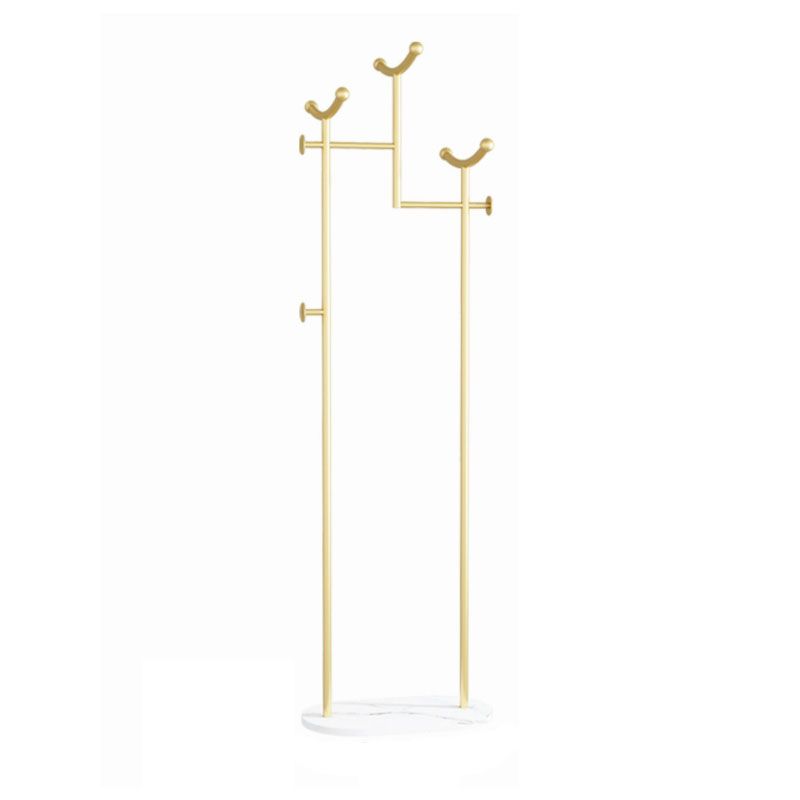 Gorgeous Metal Coat Rack Basket Storage Coat Rack with Coat Hooks