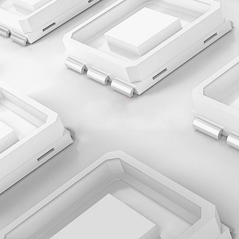 Iluminación moderna de pared de metal LED Rectangular Rectangular LED de 1 luces