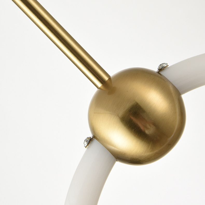 Gouden ronde vorm hanglamp moderne minimalistische ledhanglamp voor woonkamer