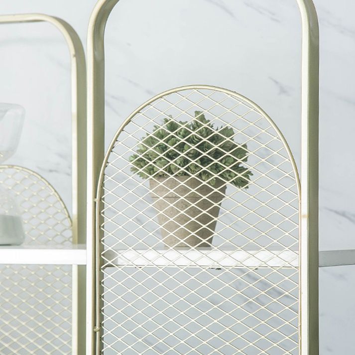 Modern Bookshelf Metal Open Shelf Bookcase with Shelves for Living Room