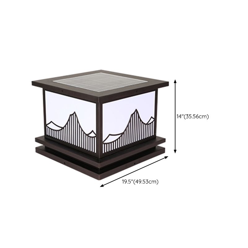 Creative Pillar Light Modern LED Solar Lighting Fixture for Backyard