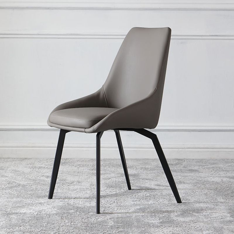 Contemporary Dining Chair Dining Arm Side Chairs for Kitchen with Metal Legs