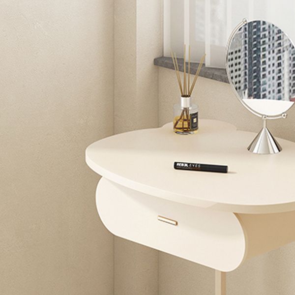 Modern Bedroom Metallic Makeup Vanity With a Drawer Makeup Vanity Set
