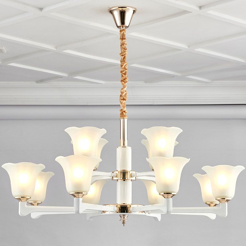 Accumulo del lampadario Simplicity Crema Crema Glassa Glassa Glassata per camera da letto