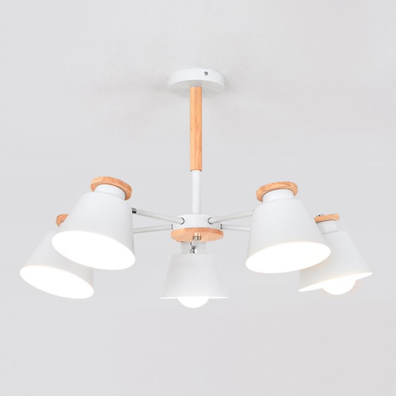 Modern Simplicity Bowl Chandelier Light Fixtures Metal Hanging Pendant Lights for Living Room