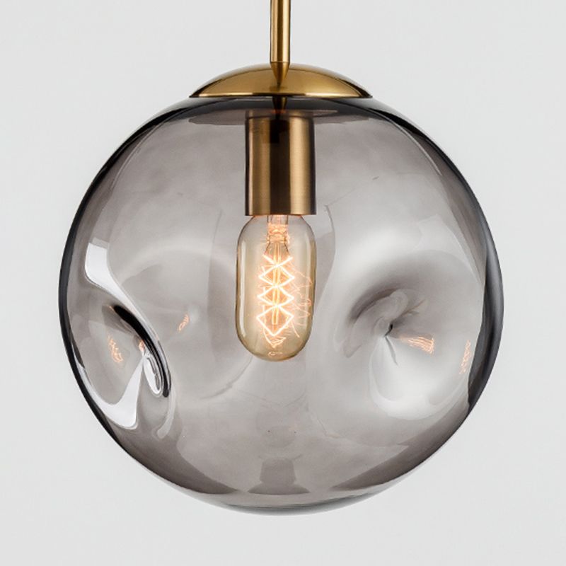 Lámpara de luz colgante moderna de globo 1 lámpara colgante de luz