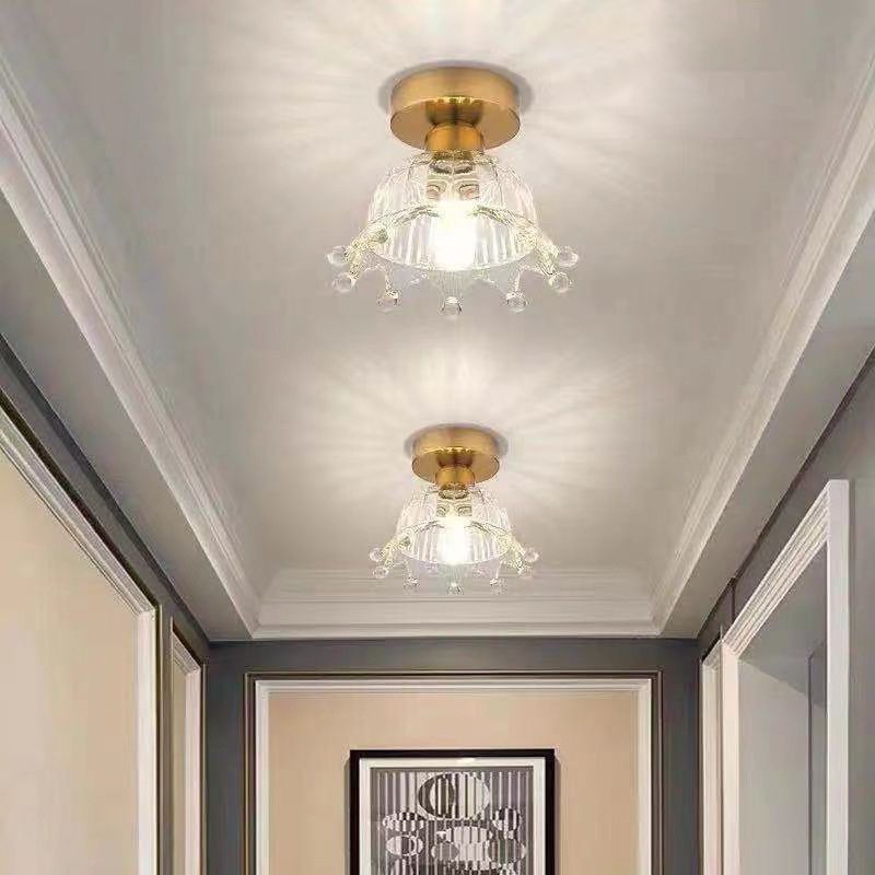 Crown Flush Mount Ceiling Light Fixture Modern Flush Mount Ceiling Light for Aisle
