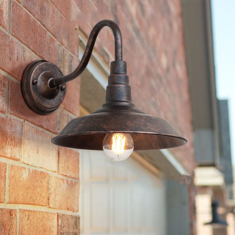 Industrial Style Barn Light Wall Sconce Metal 1 Light Sconces for Outdoor