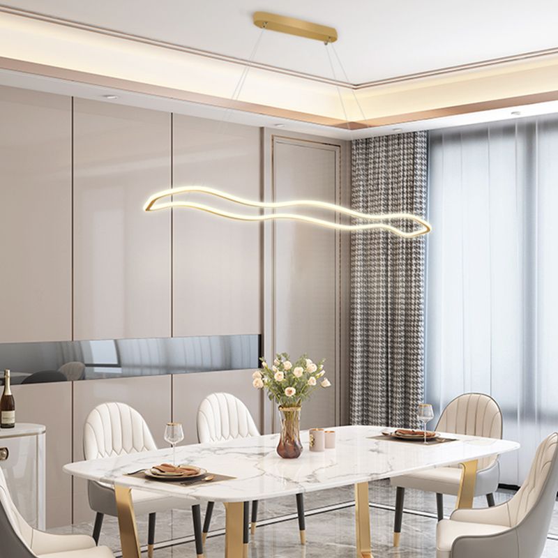 Linear Island Chandelier Lighting Modern Pendant Lighting For Kitchen Island