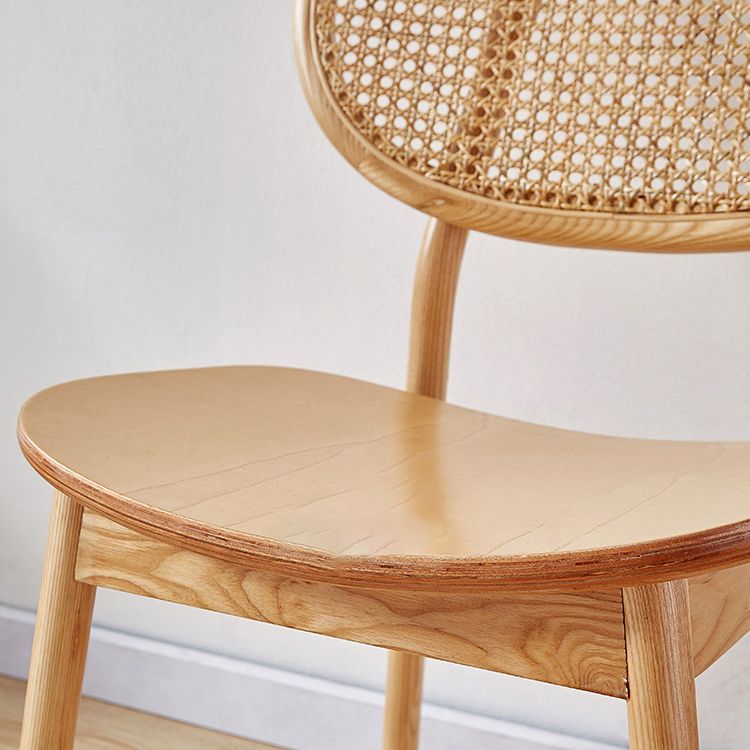 Eigentijdse dineren en accentstoelen massief houten open rug armloze stoel
