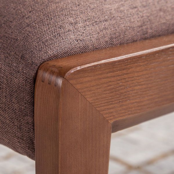 Silla Parsons de comedor contemporánea, silla sin brazos con patas de madera para cocina
